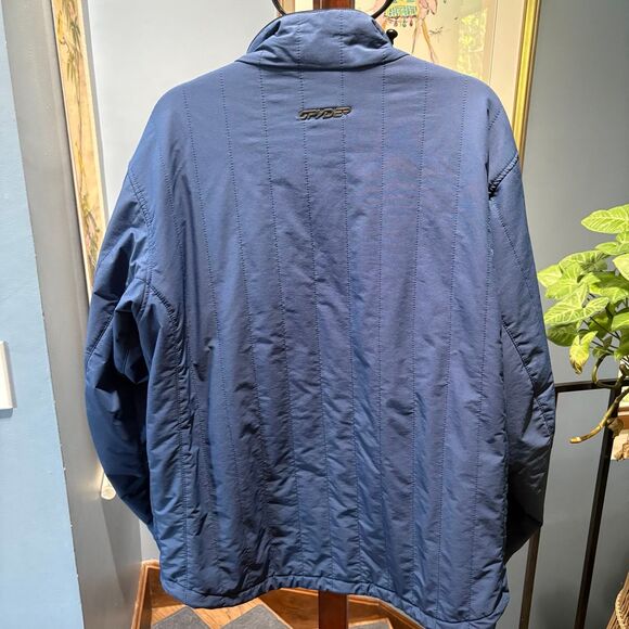 Vintage Spyder X Samuel Adams Blue Full Zip Insulated Ski Jacket XL - Picture 5 of 12